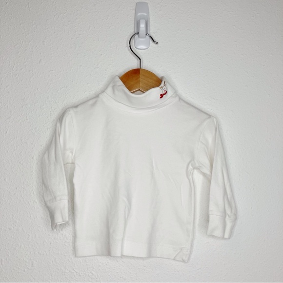 Strasburg Christmas overall set red corduroy embroidered w/ turtleneck 6 months - Picture 9 of 14